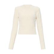 Nanushka V-neck Knitwear Beige, Dam