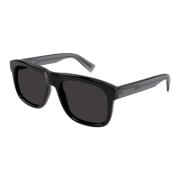 Saint Laurent Högkvalitativa acetatsolglasögon Black, Herr