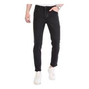 True Rise Svarta Jeans Herr Regular Fit - Dp28 Black, Herr