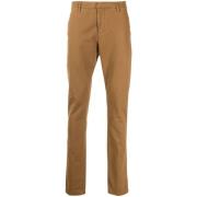 Dondup Casual Senap Chinos Byxor Brown, Herr