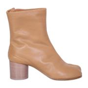 Maison Margiela Beige Ankelboots med Delad Tå Beige, Dam