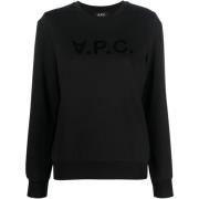 A.p.c. Damkläder Sweatshirts Svart Aw23 Black, Dam