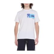 Sundek T-shirt med utskrift White, Herr