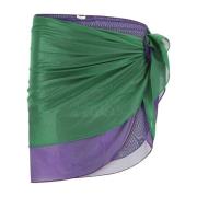 Oseree Två-ton stretch nylon sarong kjol Green, Dam