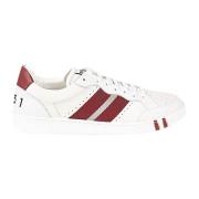 Bally Lädersneakers med Logosula White, Herr