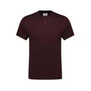 Courrèges Klassisk Burgundy Bomull T-Shirt Brown, Herr