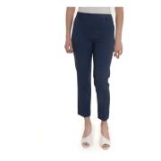 Max Mara Weekend Klassiska byxor med stretchigt tyg Blue, Dam