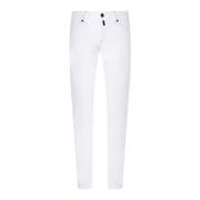 Kiton Ultratunna Bomullsbyxor White, Herr