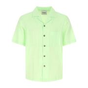 Nanushka Pastellgrön modalblandning skjorta Green, Herr