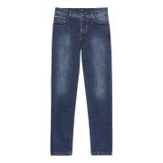 Kiton Bl? Majs Sydd Slim Fit Jeans Blue, Herr