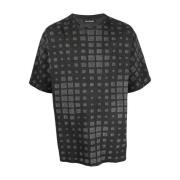 Acne Studios Svart Optiskt Logotyp T-Shirt Black, Herr