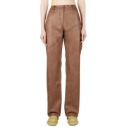 Rejina Pyo Trousers Brown, Dam