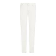 Kiton Slim-Fit Kräm Linnebyxor Beige, Herr