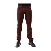 Jeckerson Slim-fit Trousers Red, Herr