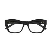 Saint Laurent SL M117 Cat-Eye Solglasögon Black, Dam