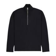 Nn07 Harald Half Zip Tröja Black, Herr