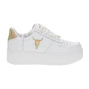 Windsor Smith Kvinnors Läder Bianca Sneakers - Storlek 38 White, Dam