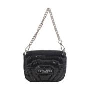 Ermanno Scervino Paljett Hjärta Pochette Väska Gray, Dam