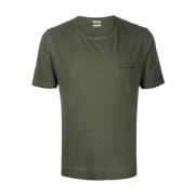 Massimo Alba Stilren T-shirt för modern man Green, Herr