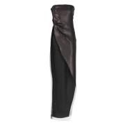 Rick Owens Svart paljettprydd silkestopp Black, Dam