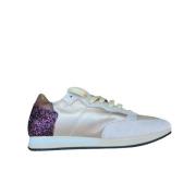 Philippe Model Glitter Suede Tropez Sneakers Beige, Dam