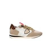 Philippe Model Tropez Damsneakers - Storlek 39, Djurtryck Beige, Herr