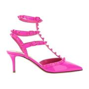 Valentino Garavani Studded Läderpumps Pink, Dam