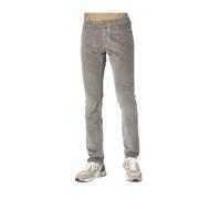 Jacob Cohën Slim Fit Corduroy Jeans i Taupe Grå Gray, Herr