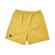 Pleasures Bermuda nöjer sig uppdatera nylonaktiva shorts Yellow, Herr
