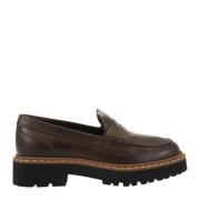 Hogan Urban Style Loafer med Räfflade Detaljer Brown, Dam