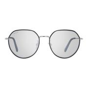 Bally Stiliga runda solglasögon med grå linser Black, Dam