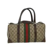 Gucci Vintage Pre-owned Canvas handvskor Beige, Dam