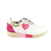 Moschino Pre-Owned Pre-owned Tyg sneakers Multicolor, Dam