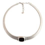 Dior Vintage Pre-owned Metall halsband Gray, Dam