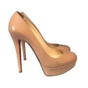 Christian Louboutin Pre-owned Pre-owned Läder klackskor Beige, Dam