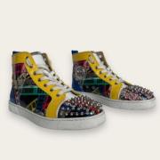 Christian Louboutin Pre-owned Pre-owned Tyg sneakers Multicolor, Herr