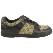 Gucci Vintage Vintage Tyg Sneakers Brown, Dam