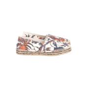 Isabel Marant Pre-owned Blommigt Tryck Canvas Espadriller Beige, Dam