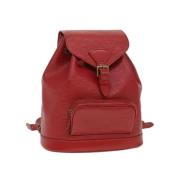 Louis Vuitton Vintage Pre-owned Canvas ryggsckar Red, Dam