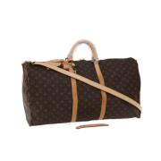 Louis Vuitton Vintage Förägande Brunt Canvas Louis Vuitton Keepall Bro...