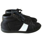 Saint Laurent Vintage Pre-owned Canvas sneakers Black, Herr