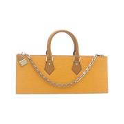 Louis Vuitton Vintage Pre-owned Canvas handvskor Yellow, Dam