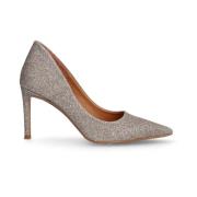 Billi Bi Glittriga Spetsiga Stilettos Gray, Dam