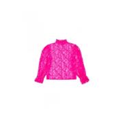 Msgm Blouses Shirts Pink, Dam