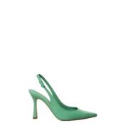 Roberto Festa Tropiskt Läder Slingback Sandal Green, Dam