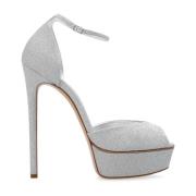 Casadei ‘Flora City Light’ platform sandaler Gray, Dam