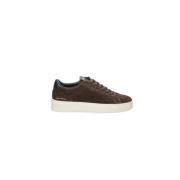 Crime London Bruna Mocka Herr Sneakers Brown, Herr