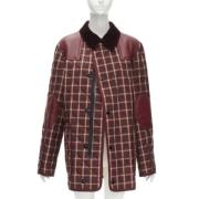 Burberry Vintage Pre-owned Polyester ytterklder Red, Dam