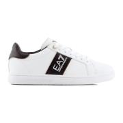 Emporio Armani EA7 Enkla och mångsidiga lädersneakers White, Herr