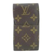 Louis Vuitton Vintage Tyg Hemmakontor Skrivbord Brown, Dam